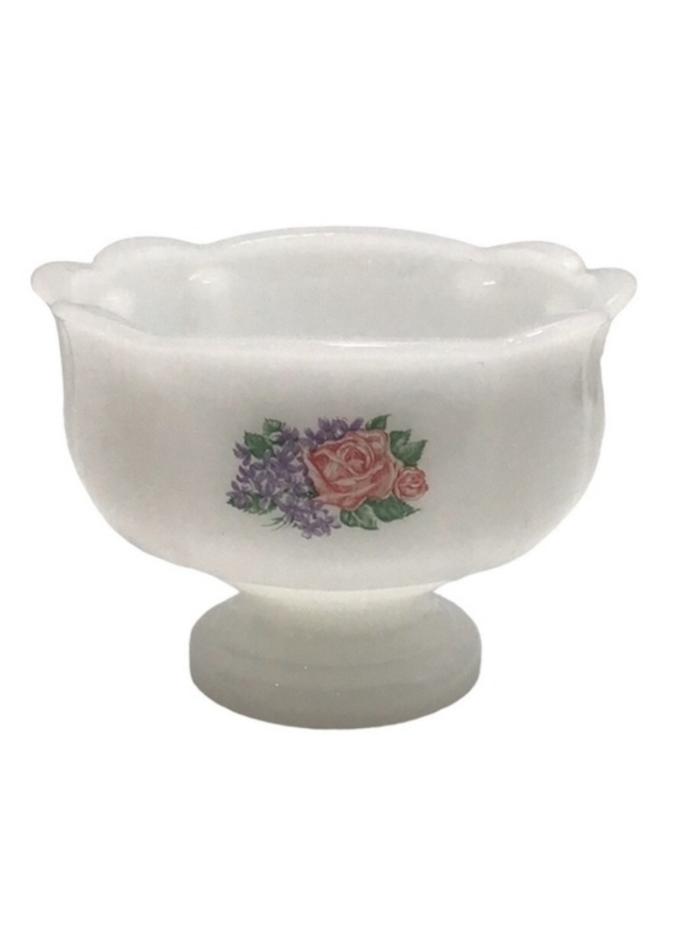💚 Vintage Avon Milk Glass Vase